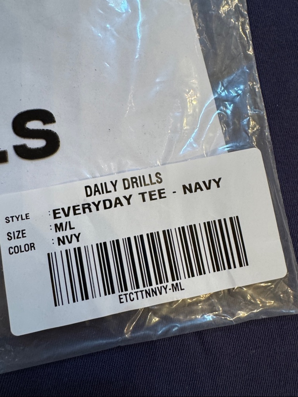 DAILY DRILLS everyday tee in navy !!! - Picture 4 of 4